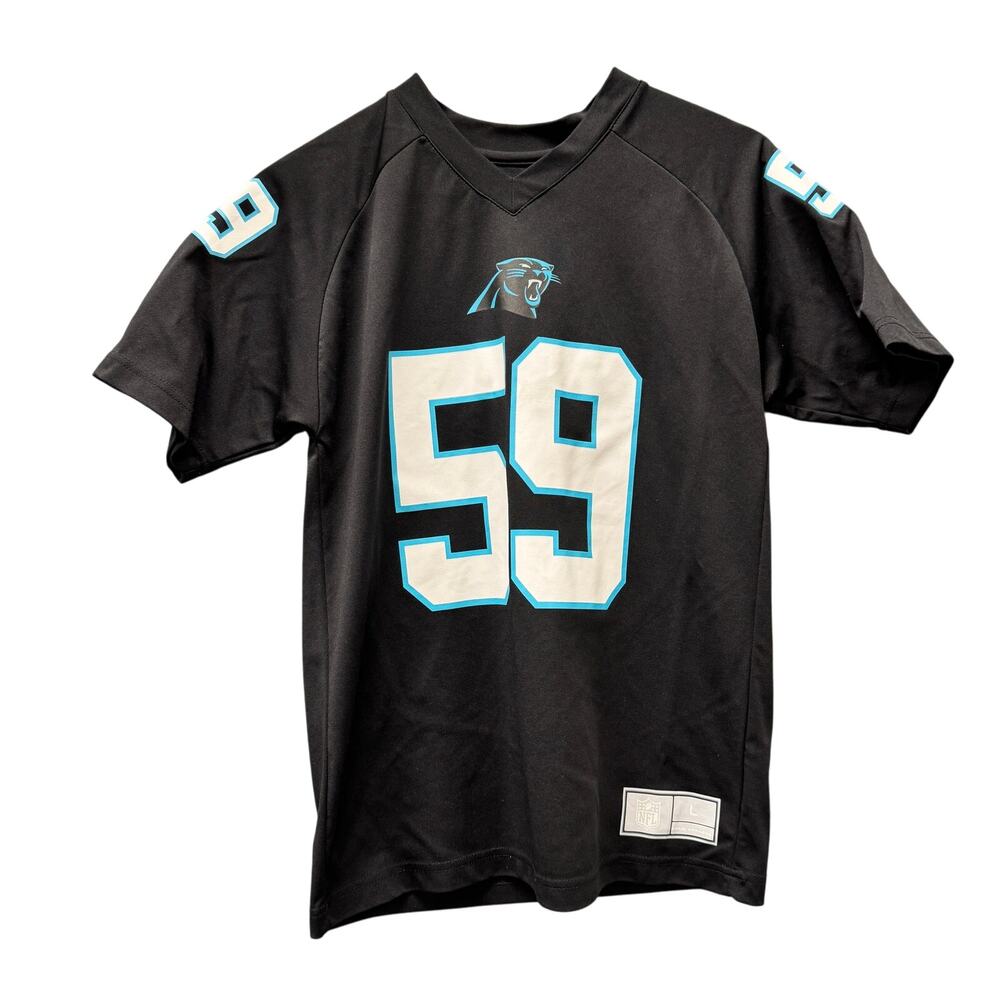 Carolina Panthers Jersey Youth Large #59 Luke Kuechly Black Football NFL